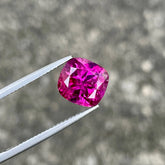 5.31 Carats Hot Pink Ruby Stone Cushion